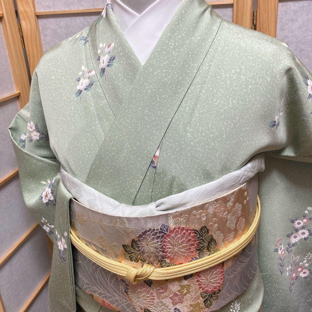 3917# Japanese Kimono Vintage Womens Silk Fabric Robe Kimono only sold