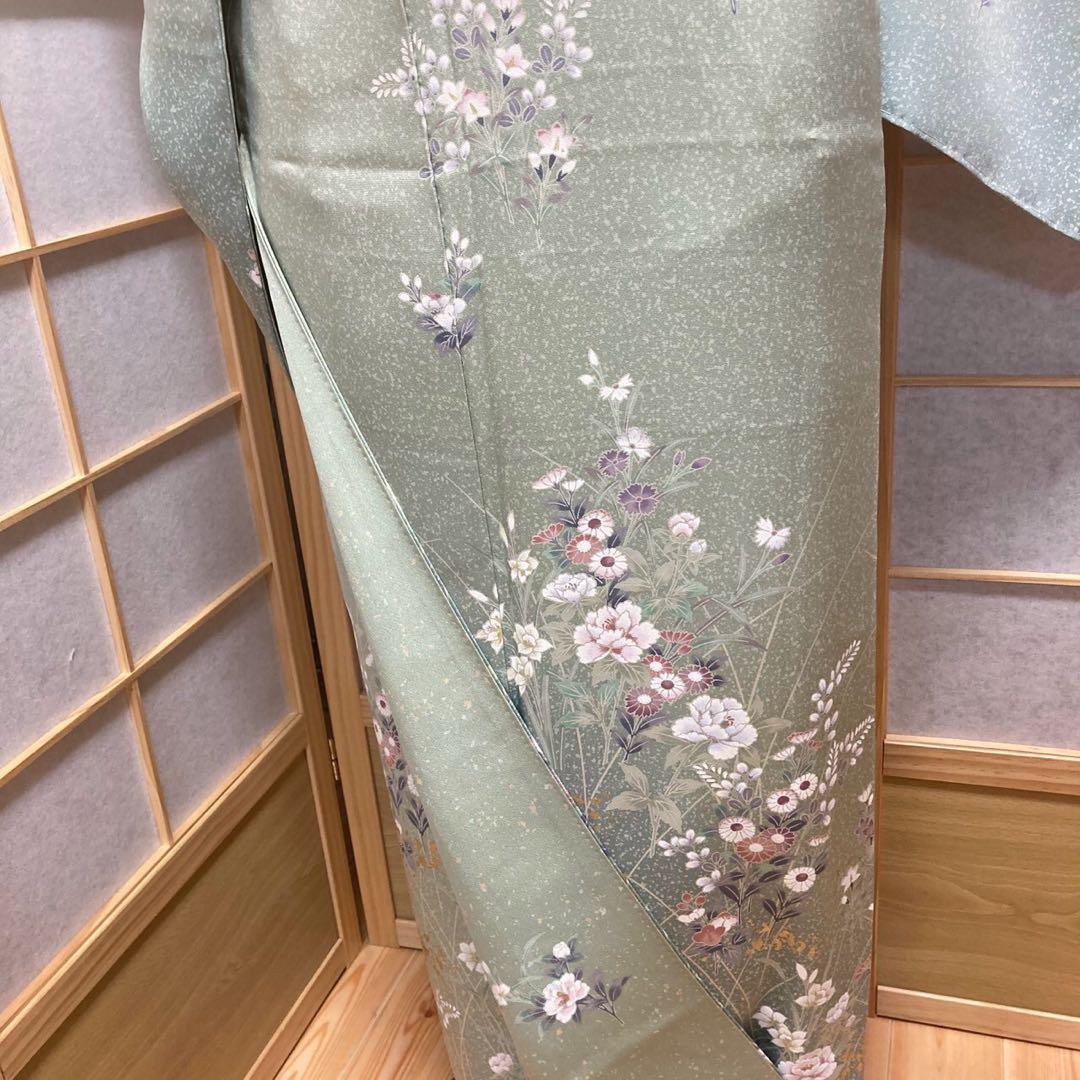 3917# Japanese Kimono Vintage Womens Silk Fabric Robe Kimono only sold