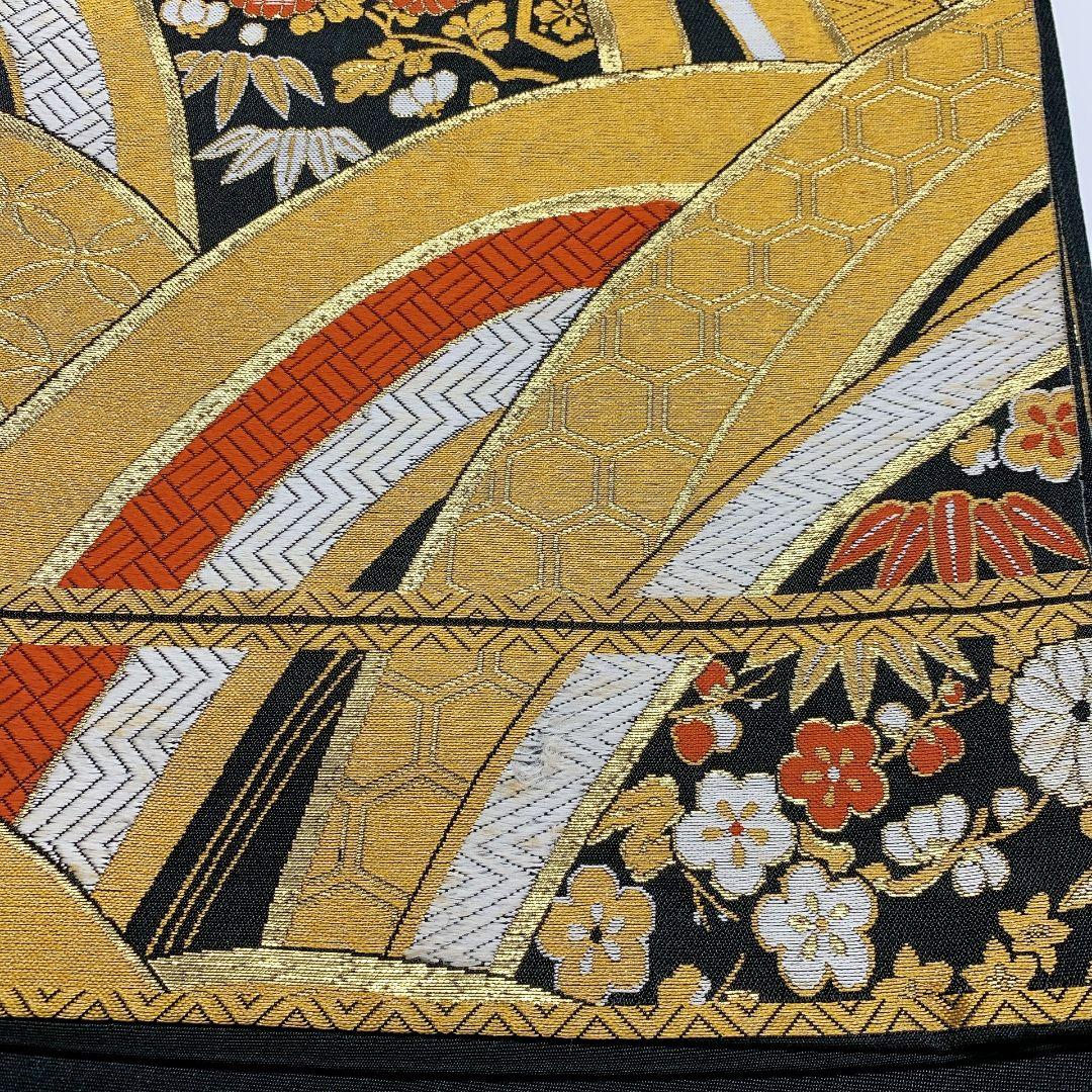 3301# Japanese Vintage Fukuro Obi Belt Kimono Fabric Silk Traditional Untailored