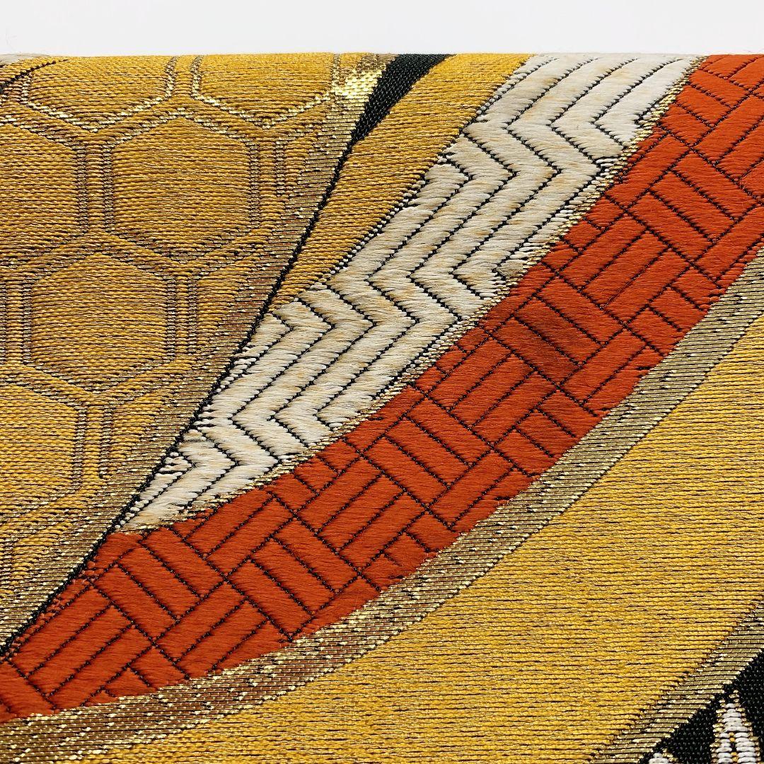 3301# Japanese Vintage Fukuro Obi Belt Kimono Fabric Silk Traditional Untailored