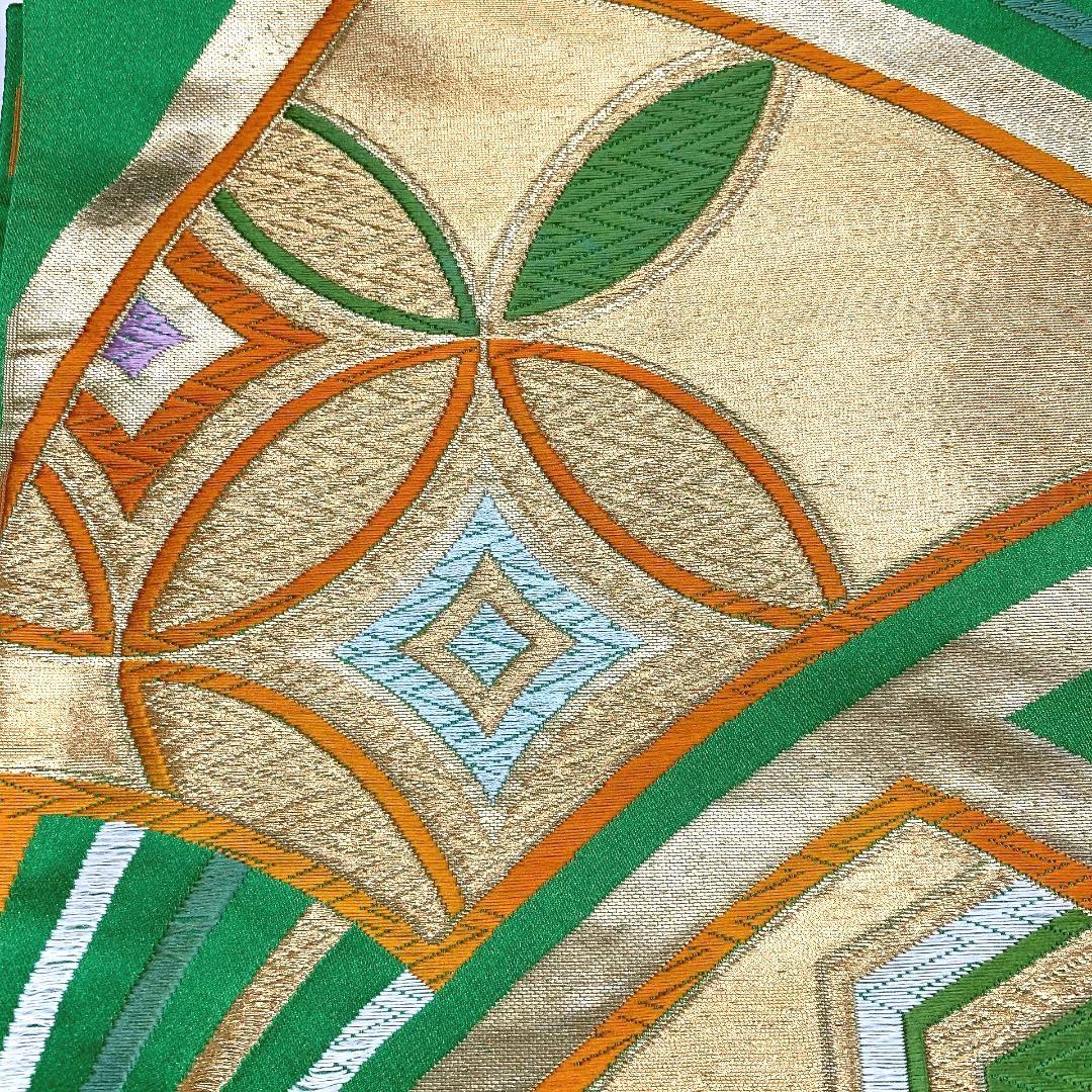 4110# Japanese Vintage Fukuro Obi Belt Kimono Fabric Silk Traditional Untailored