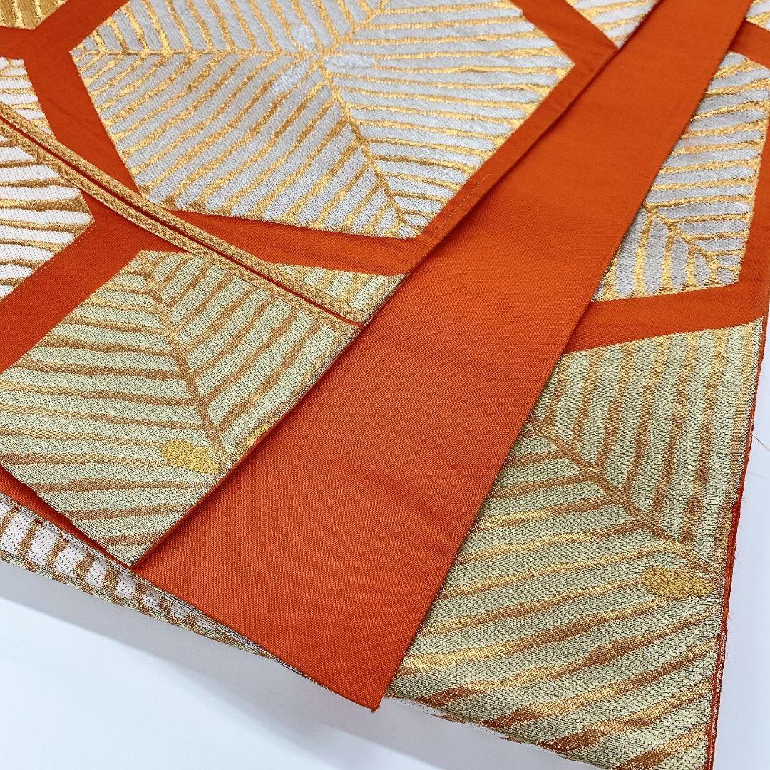 2185# Japanese Vintage Fukuro Obi Belt Kimono Fabric Silk Traditional