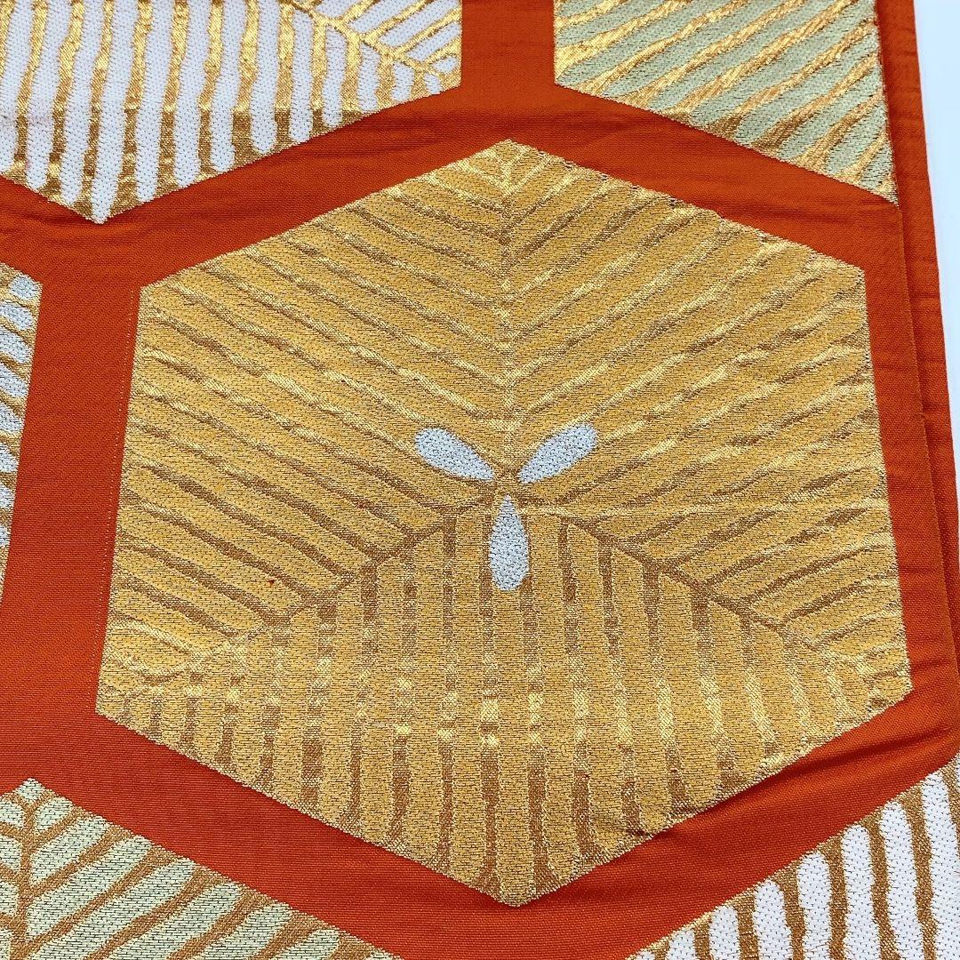 2185# Japanese Vintage Fukuro Obi Belt Kimono Fabric Silk Traditional