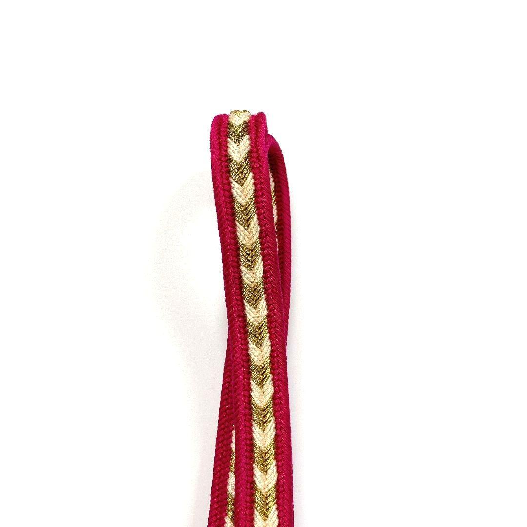 3208# Japanese Kimono Accessory Vintage Obiage and Obijime 2-piece Set Silk