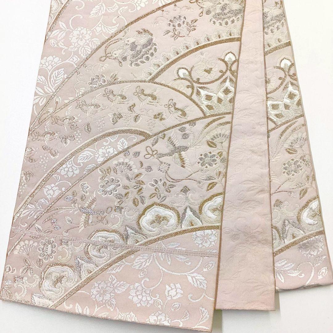 4990# Japanese Vintage Fukuro Obi Belt Kimono Fabric Silk Traditional
