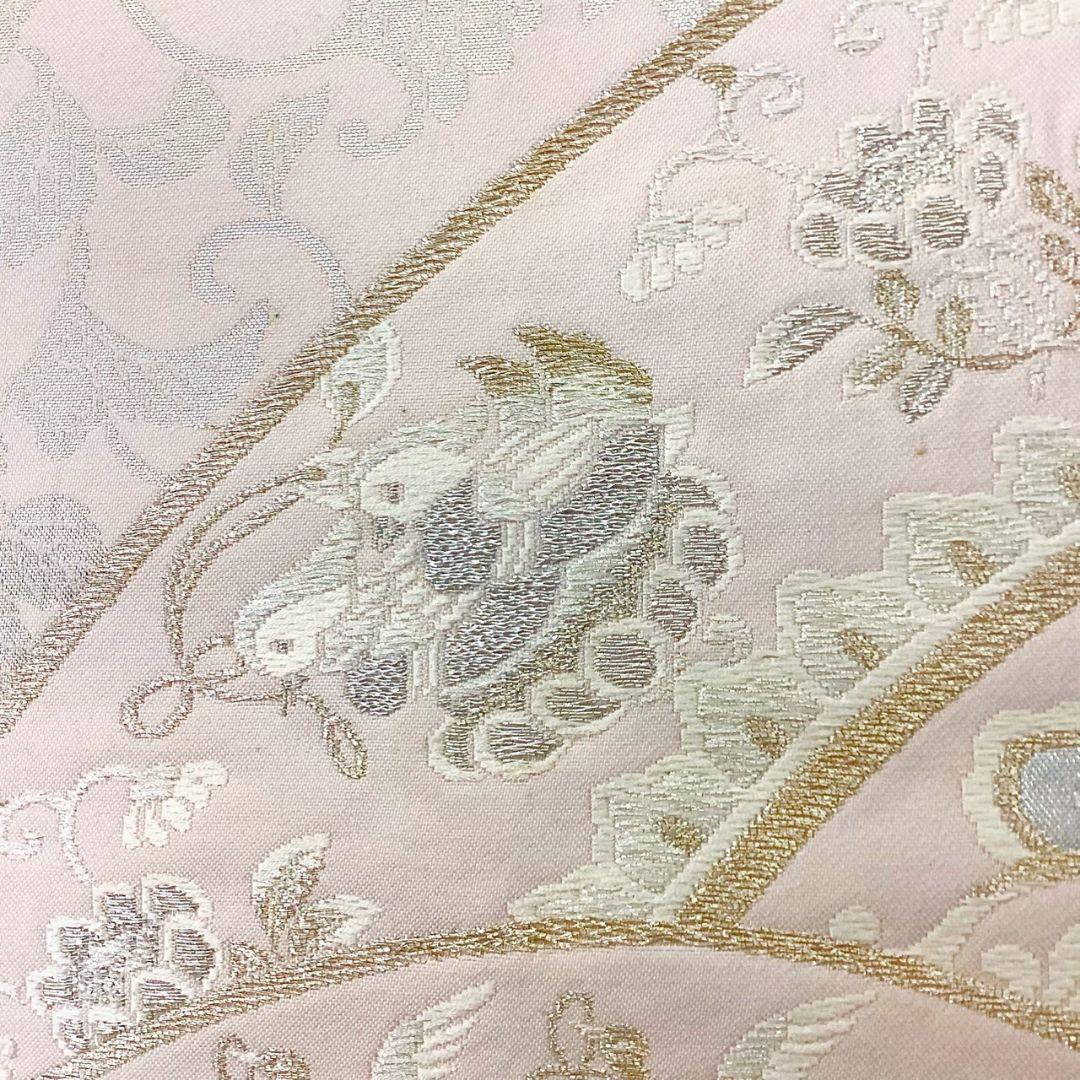 4990# Japanese Vintage Fukuro Obi Belt Kimono Fabric Silk Traditional