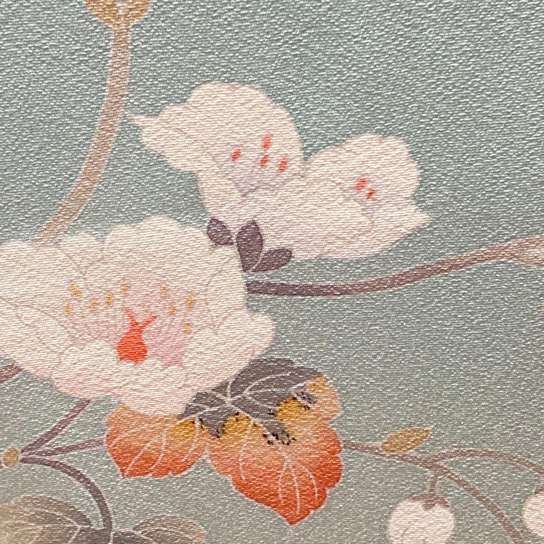 3123# Japanese Kimono Vintage Womens Silk Fabric Robe Kimono only sold Unused