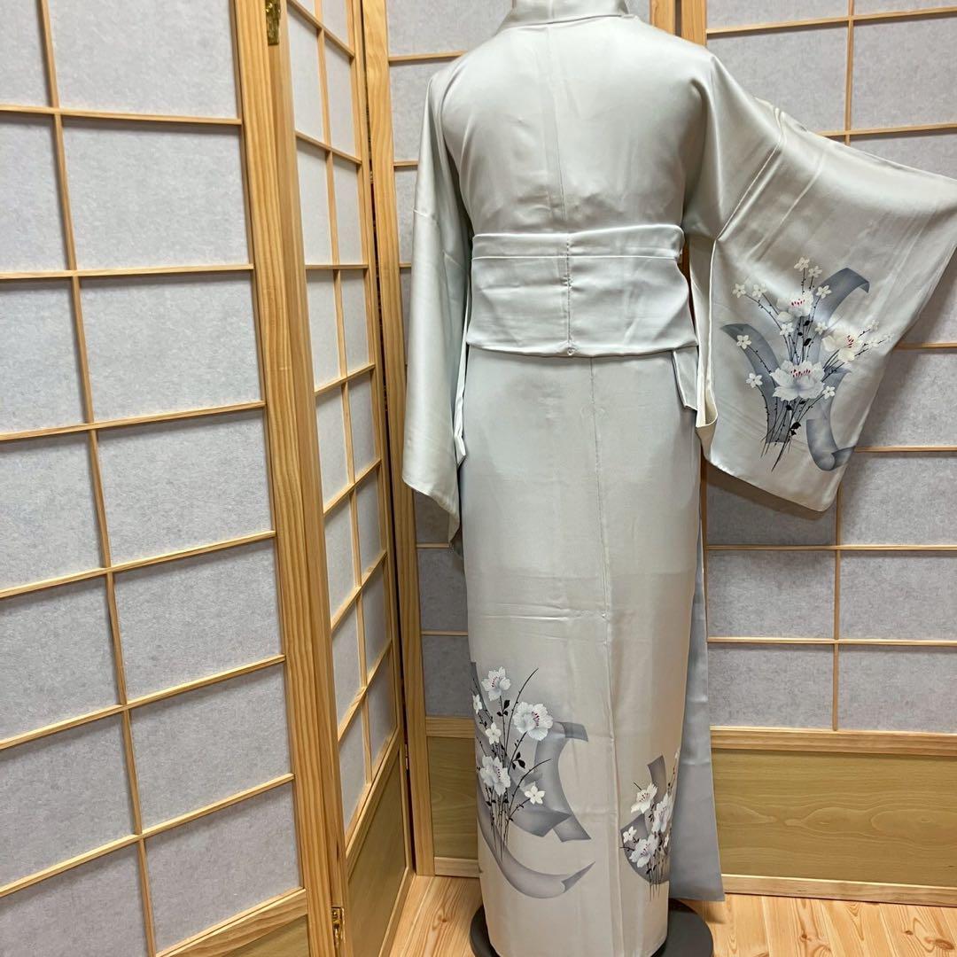 5452# Japanese Kimono Vintage Womens Silk Fabric Robe Kimono only sold