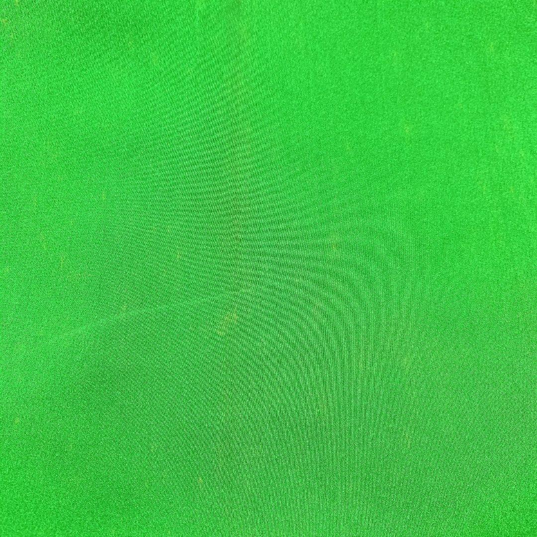 3766# Japanese Vintage Fukuro Obi Belt Kimono Fabric Silk Traditional Green