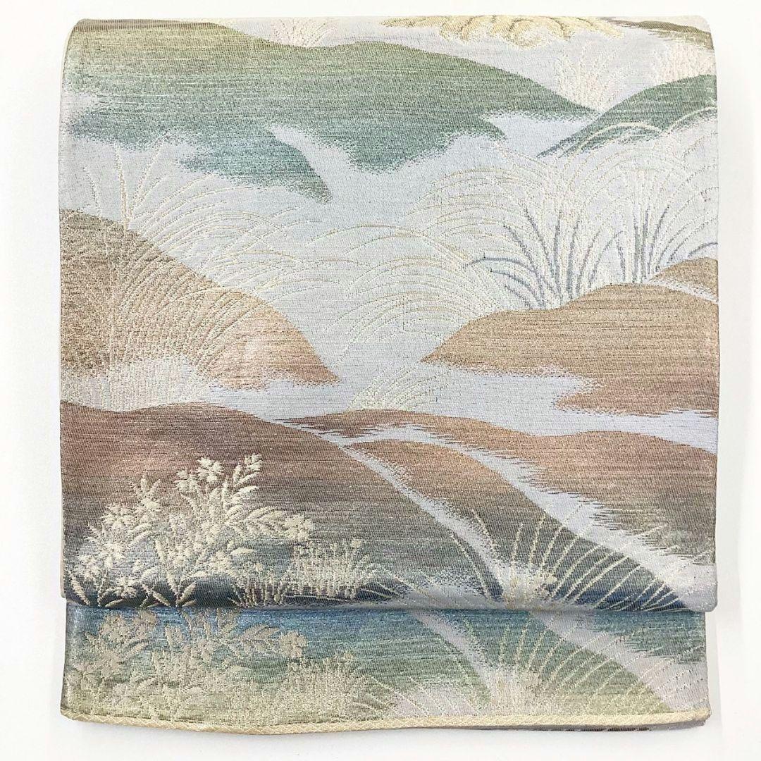 4915# Japanese Vintage Fukuro Obi Belt Kimono Fabric Silk Traditional