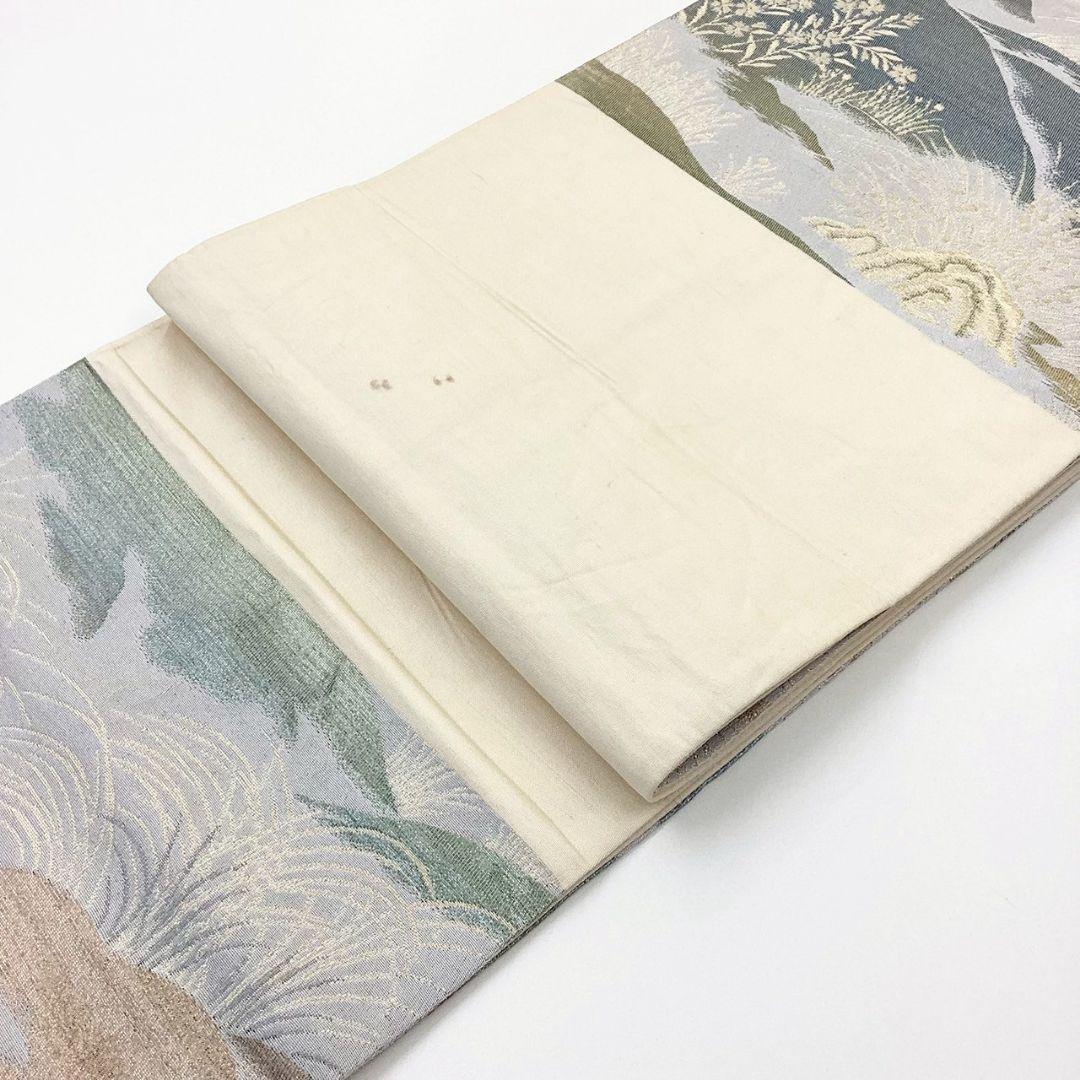4915# Japanese Vintage Fukuro Obi Belt Kimono Fabric Silk Traditional