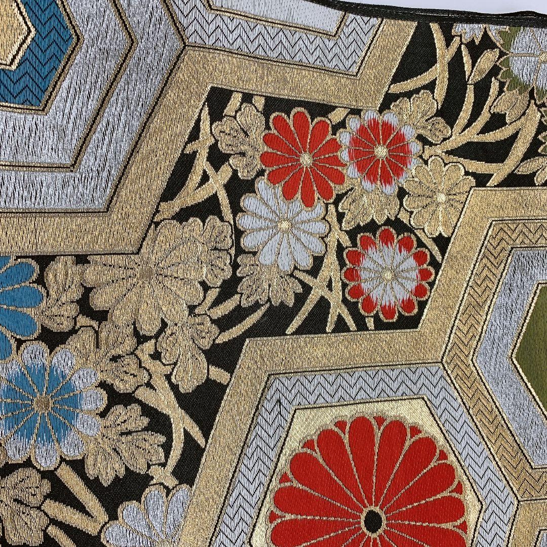 5074# Japanese Vintage Fukuro Obi Belt Kimono Fabric Silk Traditional Untailored