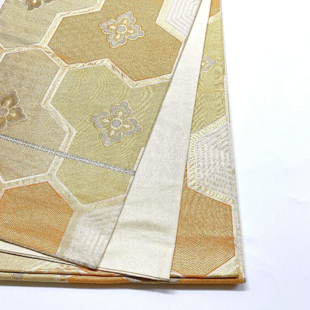 4091# Japanese Vintage Fukuro Obi Belt Kimono Fabric Silk Traditional