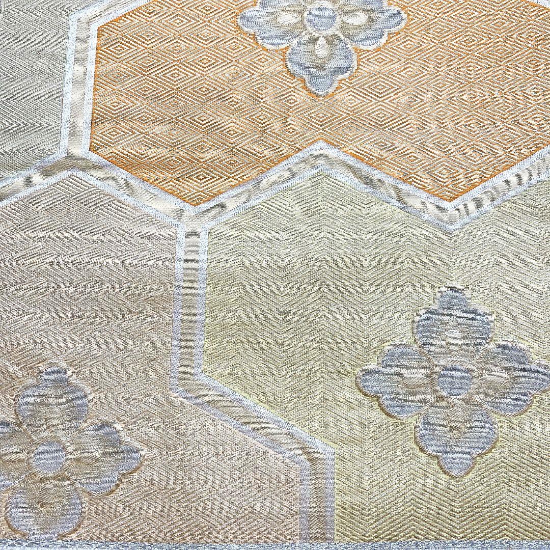 4091# Japanese Vintage Fukuro Obi Belt Kimono Fabric Silk Traditional