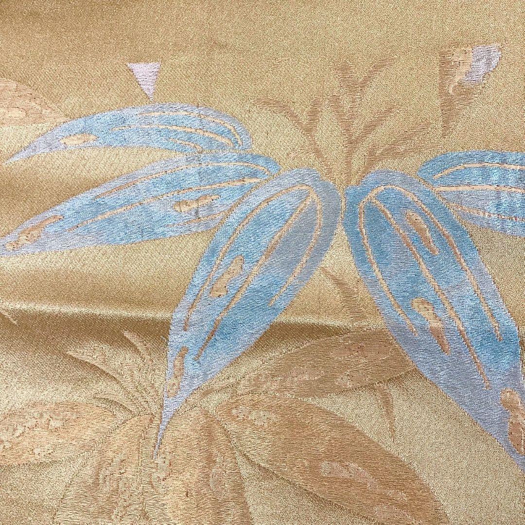 4933# Japanese Vintage Fukuro Obi Belt Kimono Fabric Silk Traditional Untailored