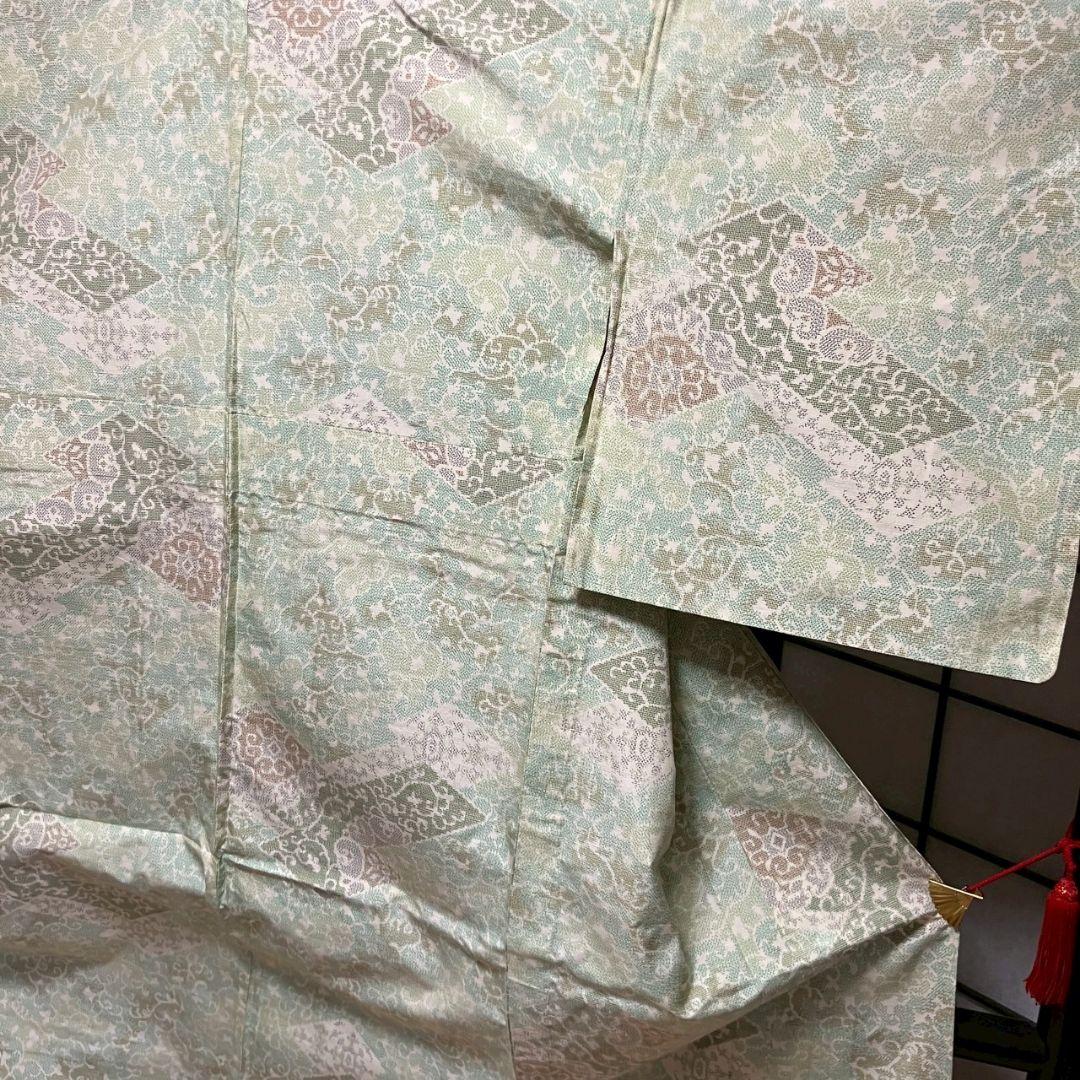 5159# Japanese Kimono Vintage Pongee Fabric Pure Silk Robe Women's Traditional