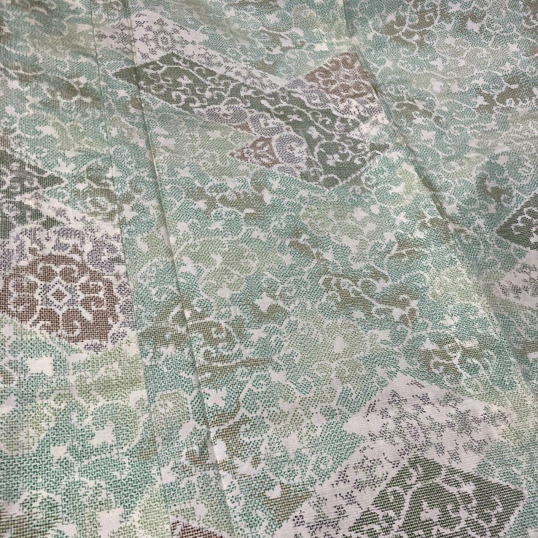 5159# Japanese Kimono Vintage Pongee Fabric Pure Silk Robe Women's Traditional