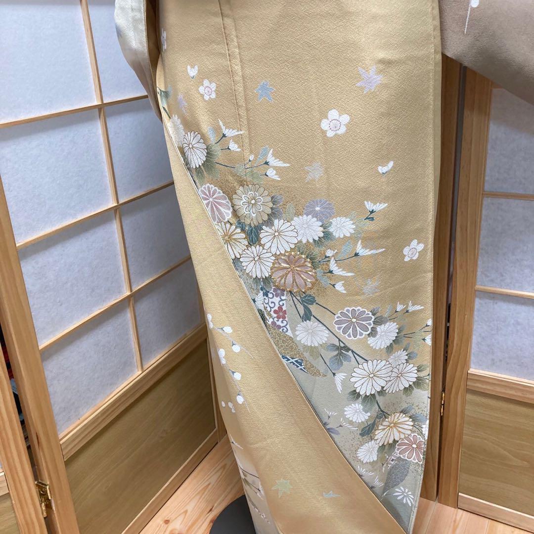 2891# Japanese Kimono Vintage Womens Silk Fabric Robe Kimono only sold