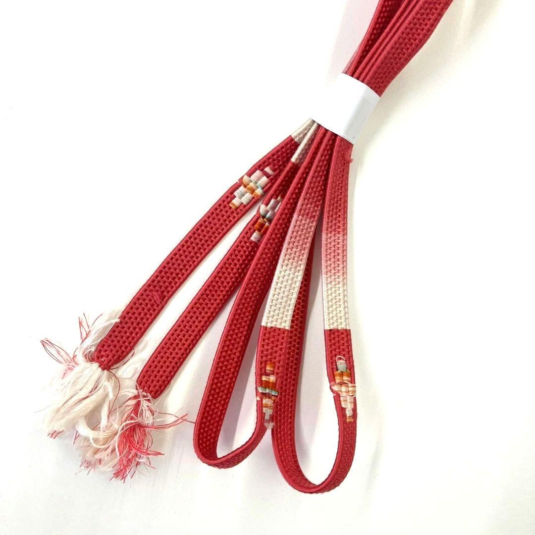 2948# Japanese Kimono Accessory Vintage Obiage and Obijime 2-piece Set Silk