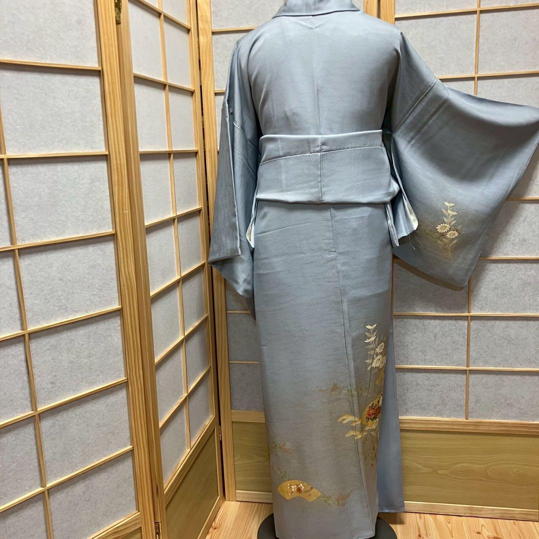 4401# Japanese Kimono Vintage Womens Silk Fabric Robe Kimono only sold