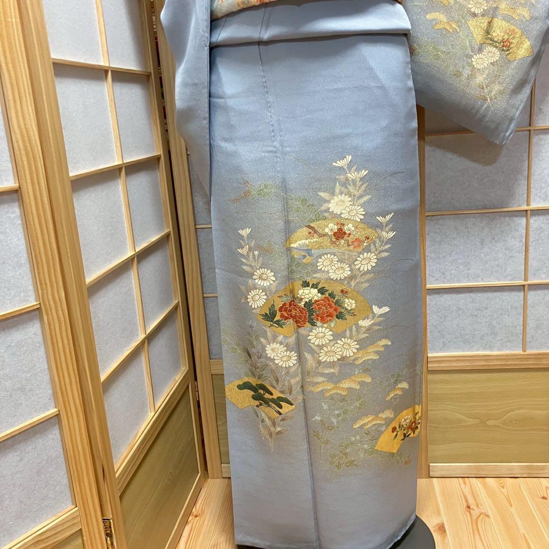 4401# Japanese Kimono Vintage Womens Silk Fabric Robe Kimono only sold