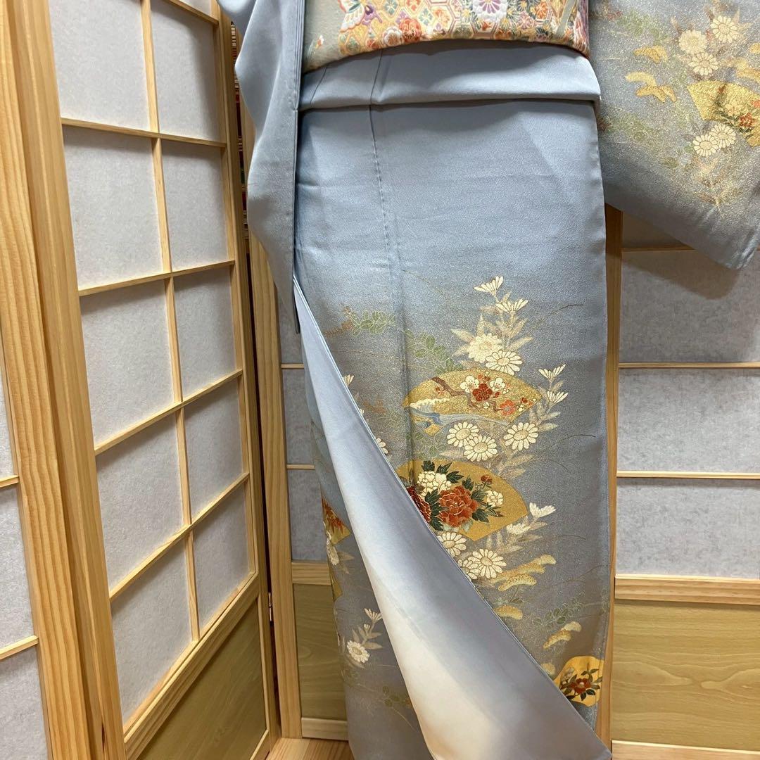 4401# Japanese Kimono Vintage Womens Silk Fabric Robe Kimono only sold