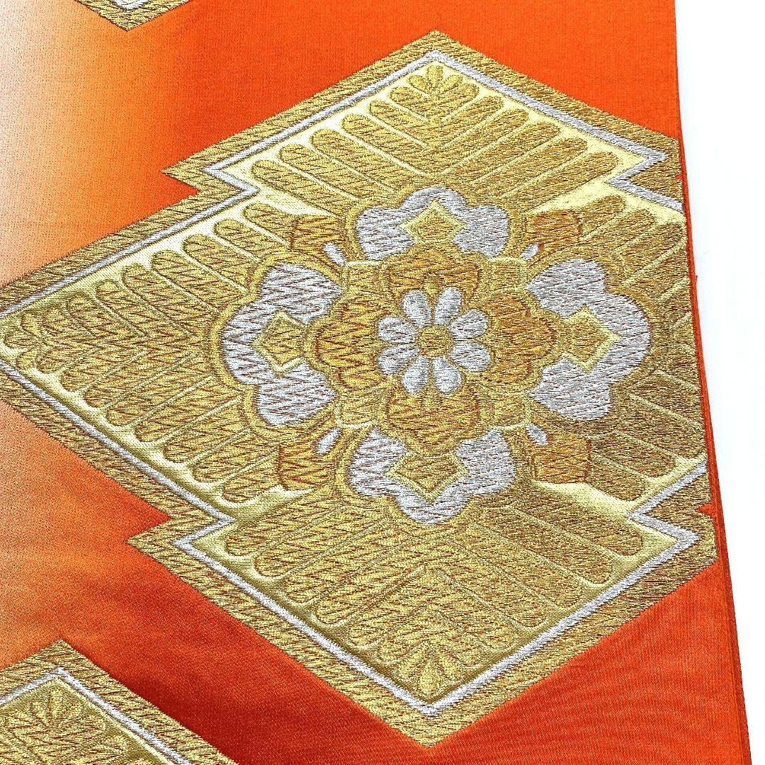 3287# Japanese Vintage Fukuro Obi Belt Kimono Fabric Silk Traditional