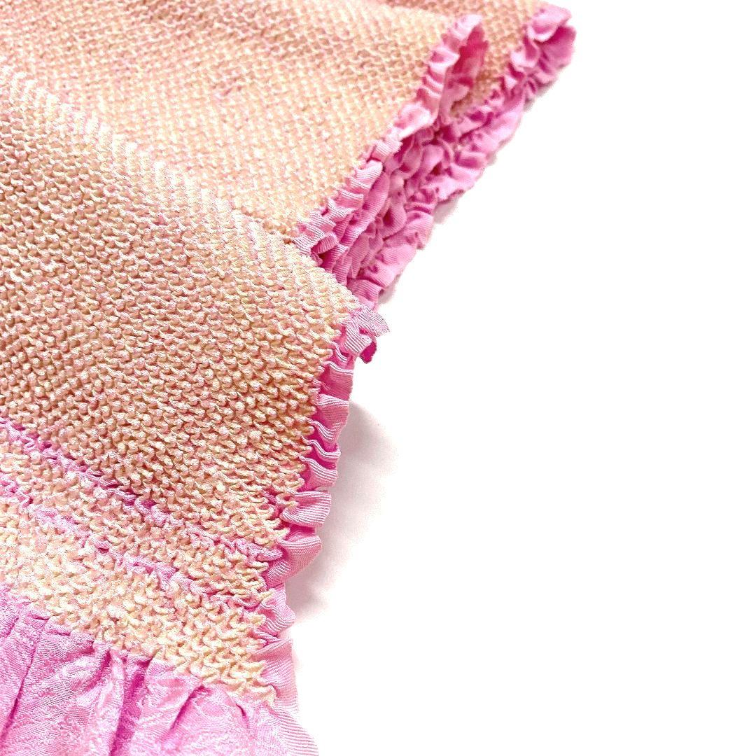 4186# Japanese Kimono Accessory Obiage and Obijime 2-piece Set Silk Shibori