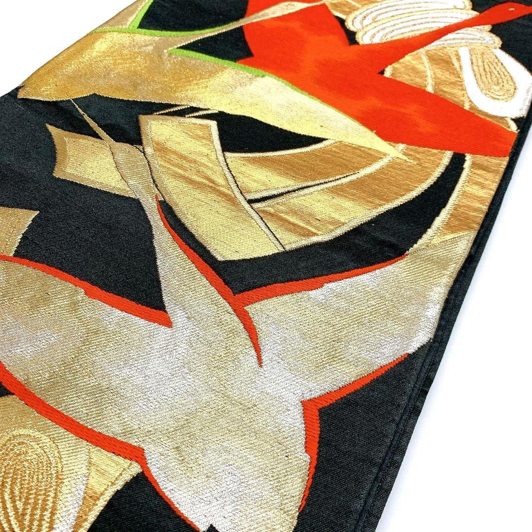 3824# Japanese Vintage Fukuro Obi Belt Kimono Fabric Silk Traditional Untailored