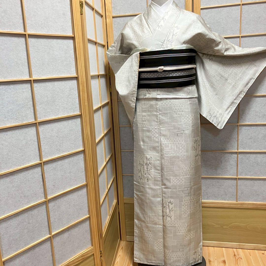 4372# Japanese Kimono Vintage Womens Silk Pongee Fabric Robe Kimono only sold