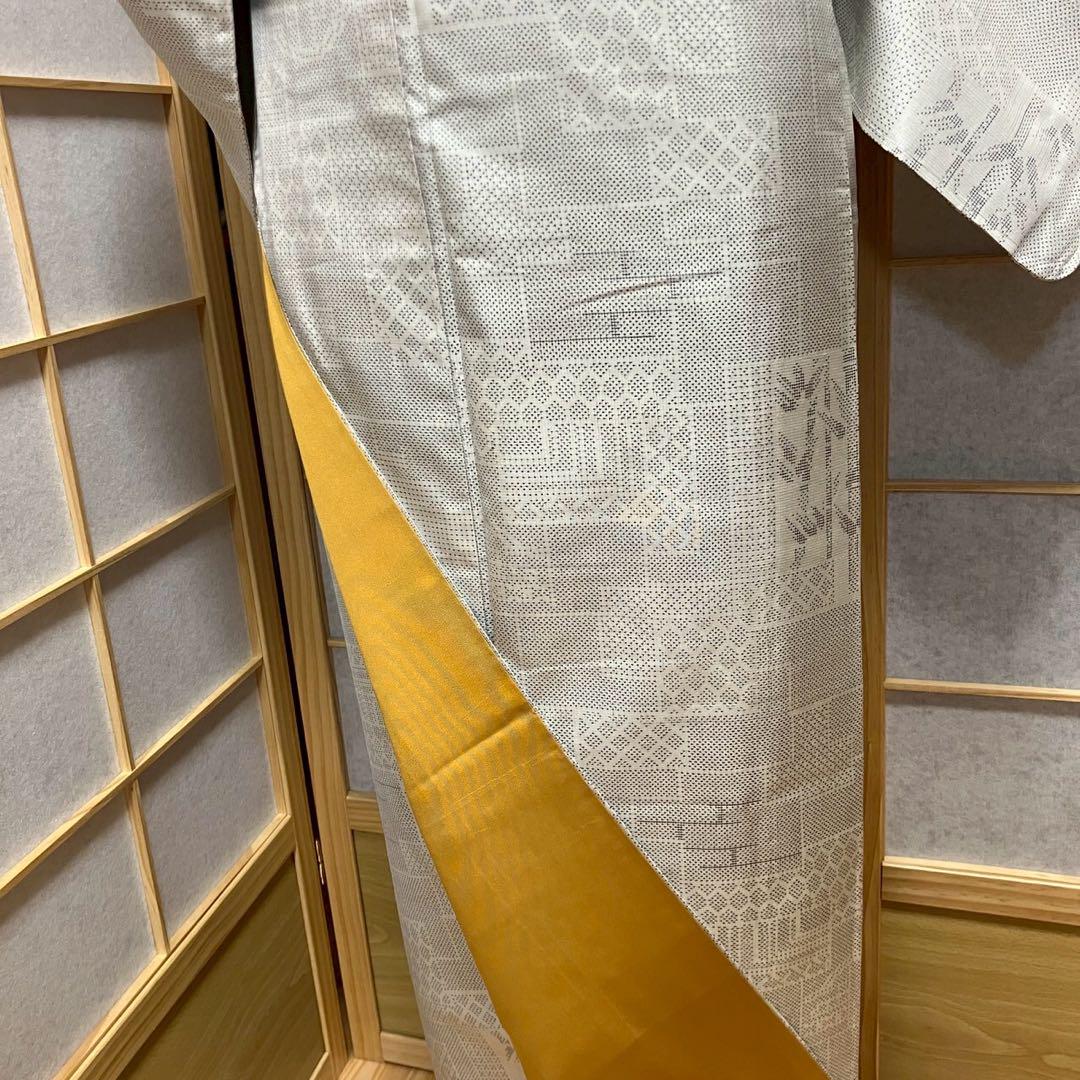 4372# Japanese Kimono Vintage Womens Silk Pongee Fabric Robe Kimono only sold