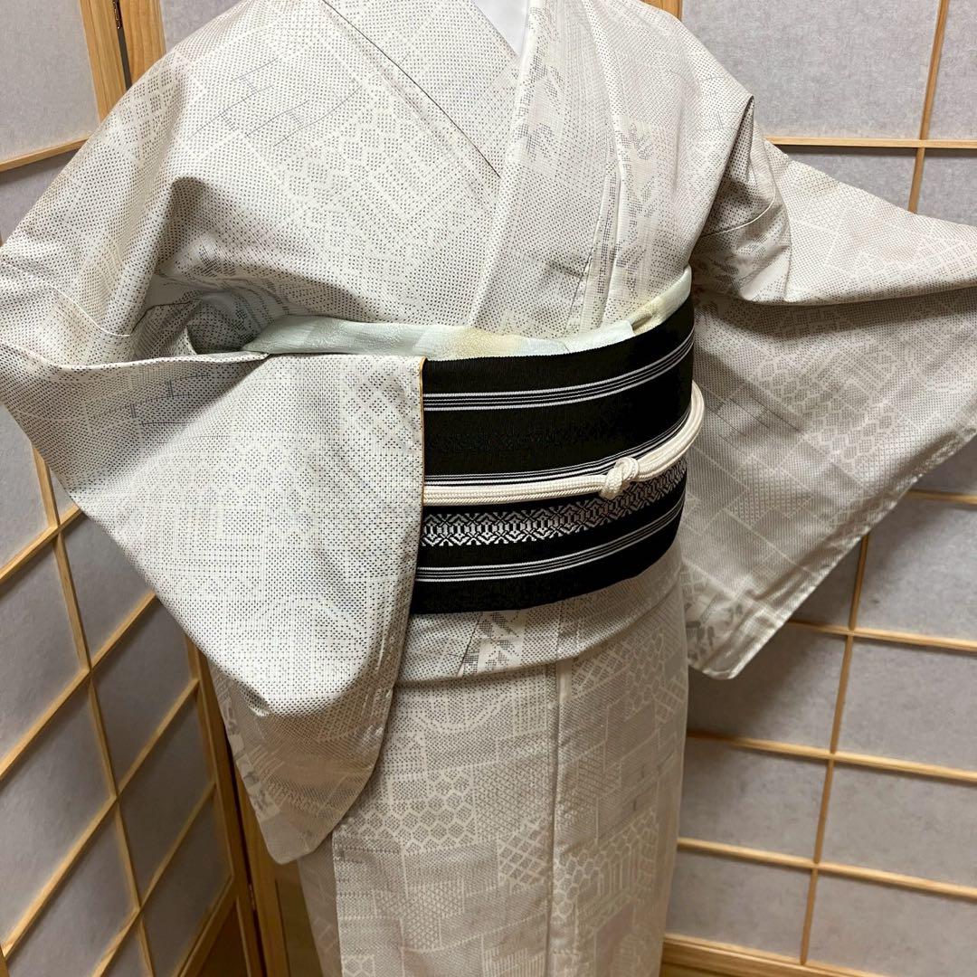 4372# Japanese Kimono Vintage Womens Silk Pongee Fabric Robe Kimono only sold