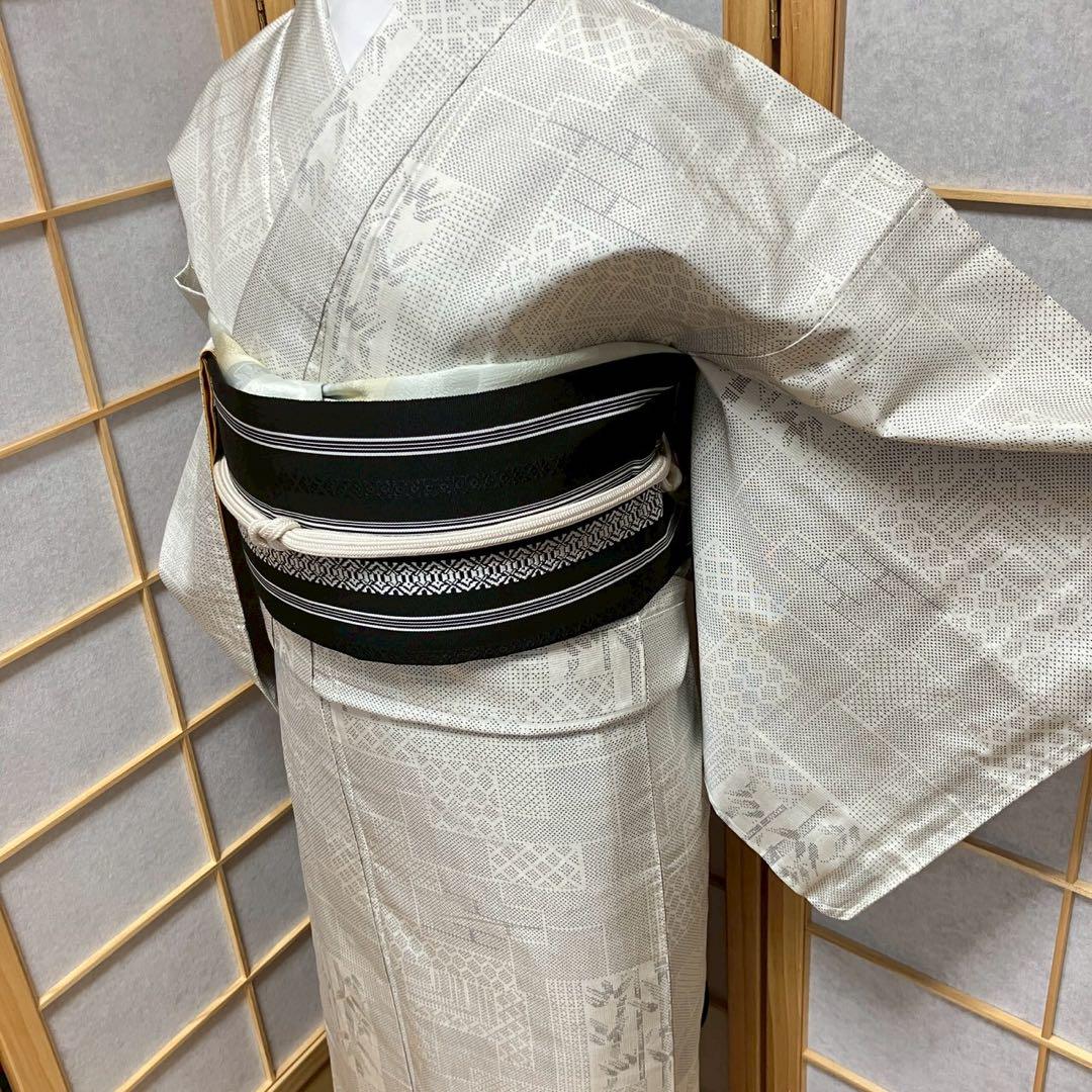 4372# Japanese Kimono Vintage Womens Silk Pongee Fabric Robe Kimono only sold
