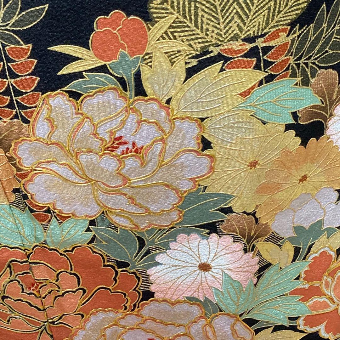 3412# Japanese Tomesode Kimono Vintage Womens Silk Fabric Robe Kimono only sold