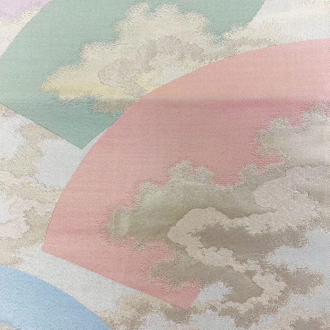 4710# Japanese Vintage Fukuro Obi Belt Kimono Fabric Silk Traditional