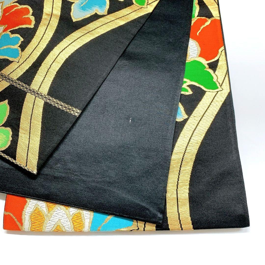 4081# Japanese Vintage Fukuro Obi Belt Kimono Fabric Silk Traditional Unused