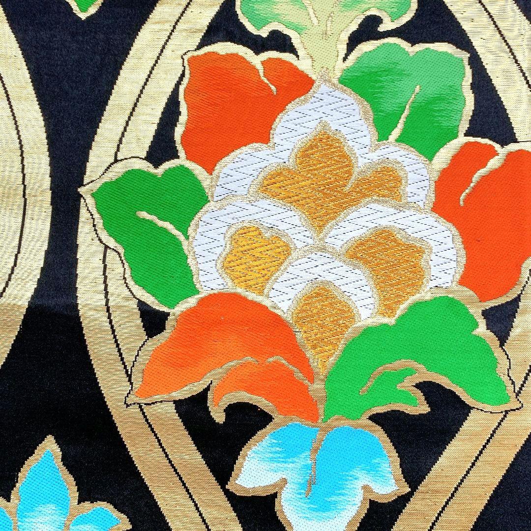4081# Japanese Vintage Fukuro Obi Belt Kimono Fabric Silk Traditional Unused