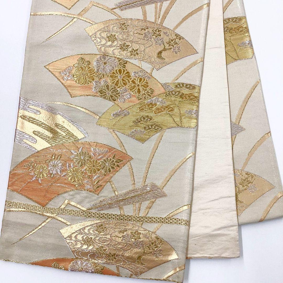 4967# Japanese Vintage Fukuro Obi Belt Kimono Fabric Silk Traditional