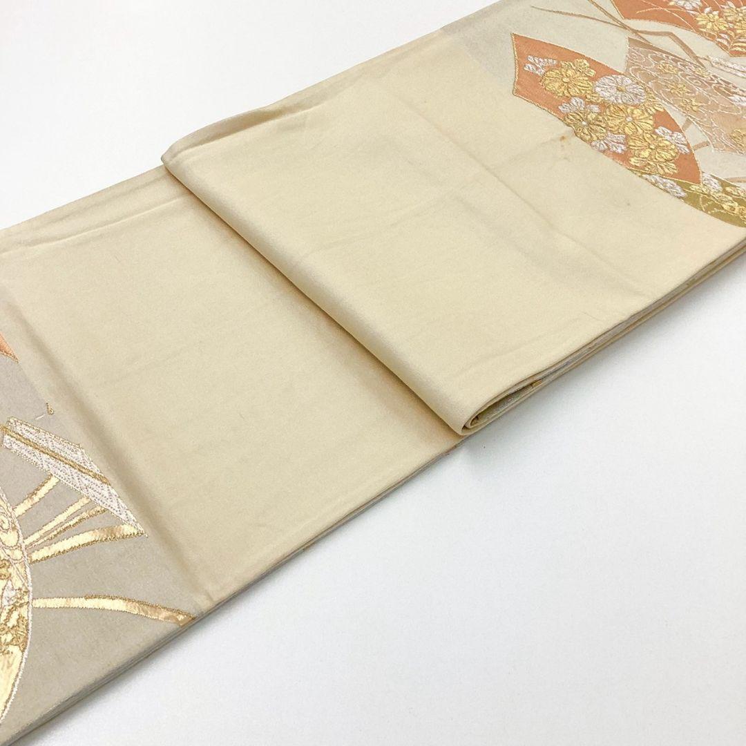 4967# Japanese Vintage Fukuro Obi Belt Kimono Fabric Silk Traditional