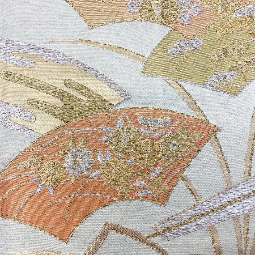 4967# Japanese Vintage Fukuro Obi Belt Kimono Fabric Silk Traditional