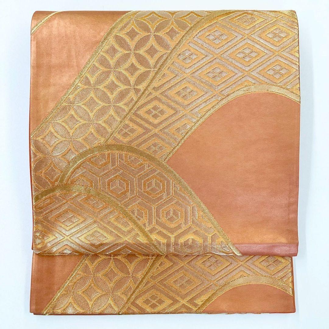 4973# Japanese Vintage Fukuro Obi Belt Kimono Fabric Silk Traditional
