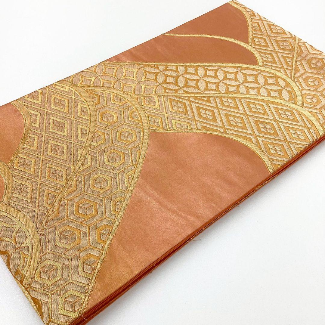 4973# Japanese Vintage Fukuro Obi Belt Kimono Fabric Silk Traditional