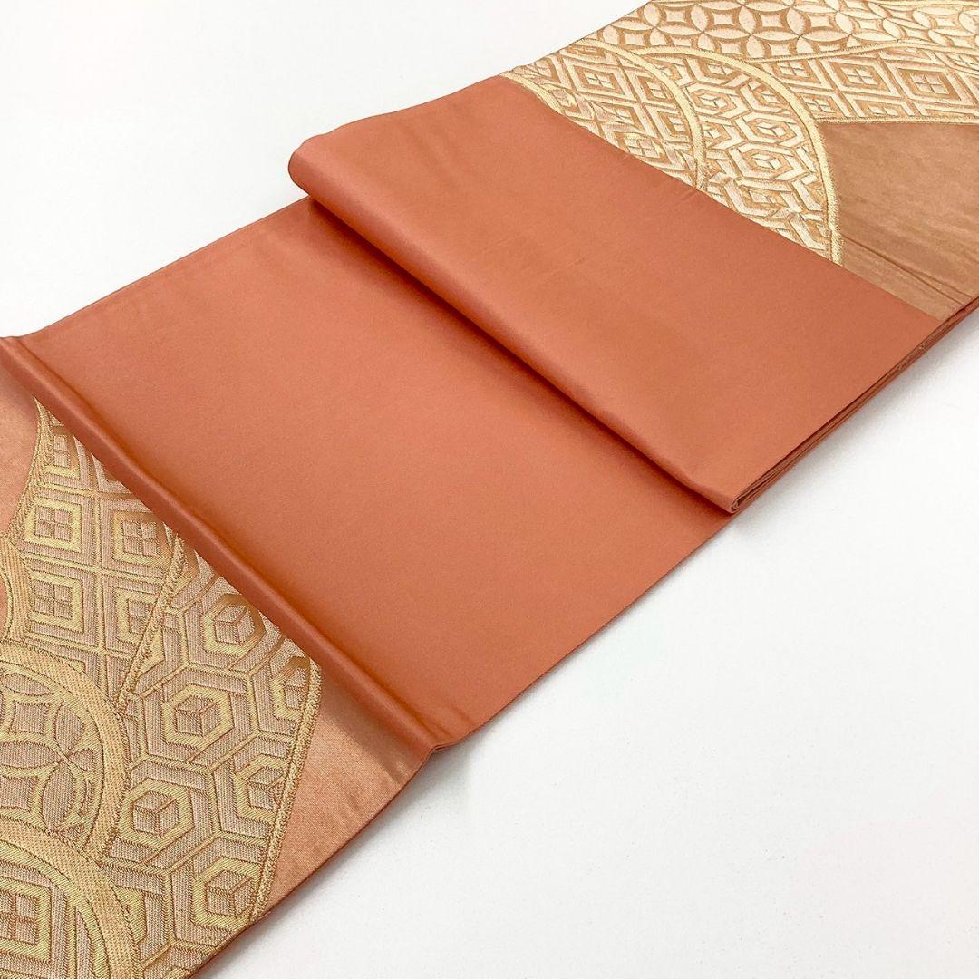 4973# Japanese Vintage Fukuro Obi Belt Kimono Fabric Silk Traditional