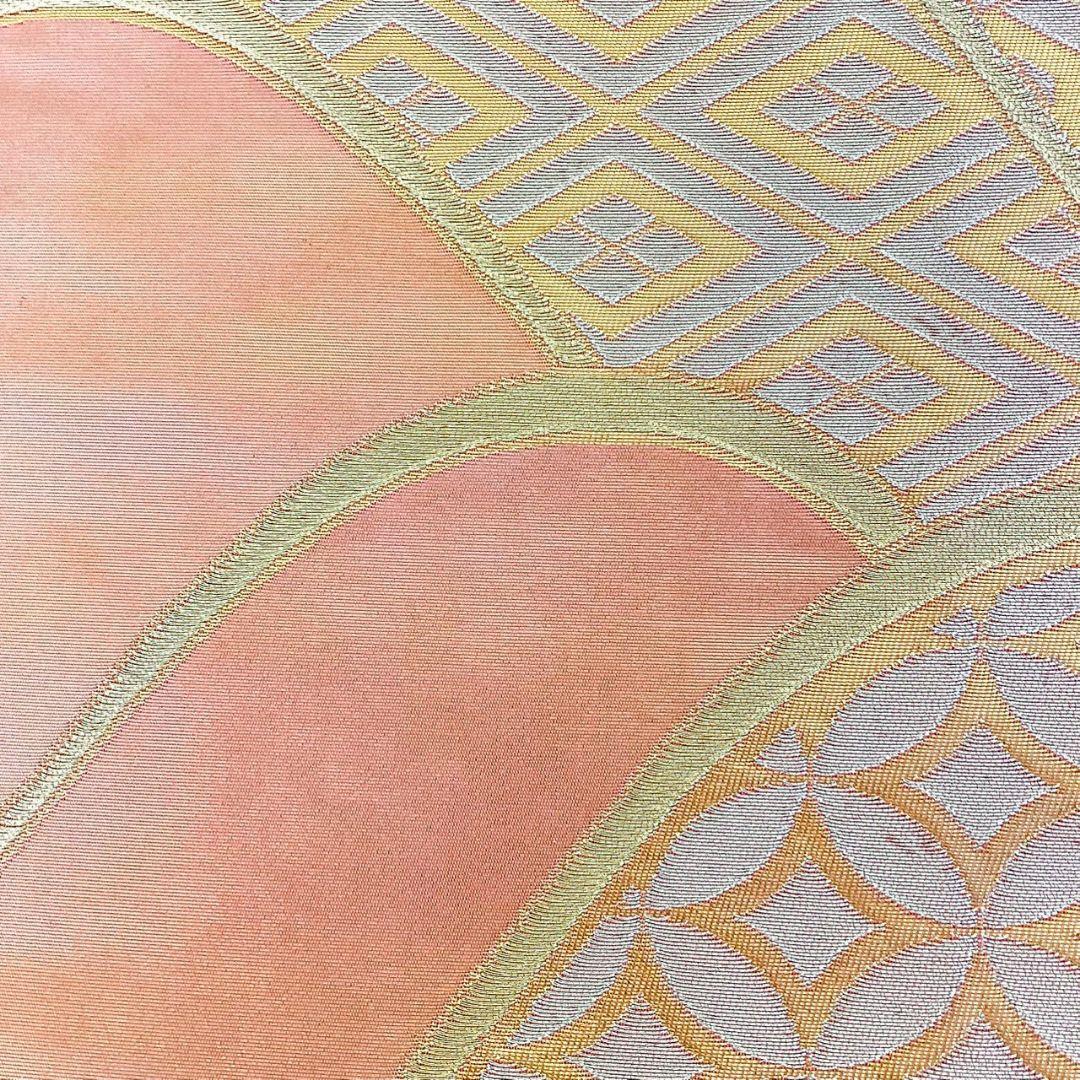 4973# Japanese Vintage Fukuro Obi Belt Kimono Fabric Silk Traditional