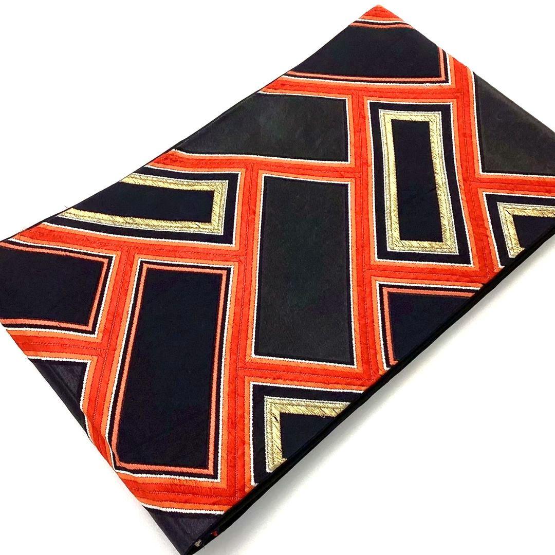 4764# Japanese Vintage Fukuro Obi Belt Kimono Fabric Silk Traditional Embroidery