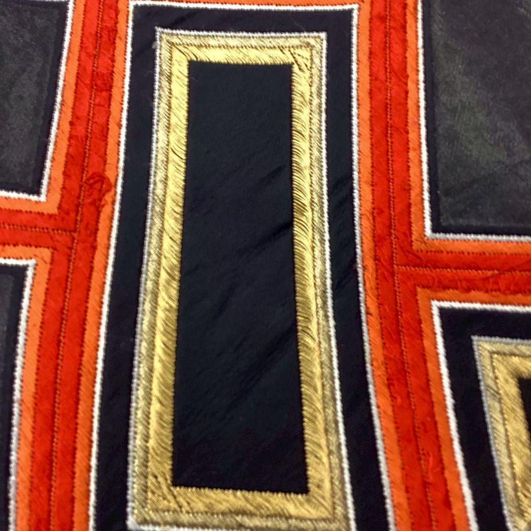 4764# Japanese Vintage Fukuro Obi Belt Kimono Fabric Silk Traditional Embroidery