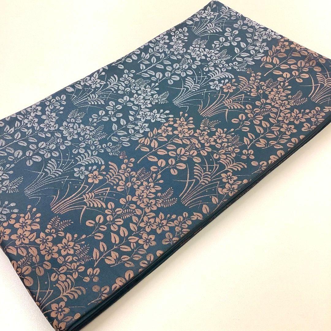 4982# Japanese Vintage Fukuro Obi Belt Kimono Fabric Silk Traditional Untailored