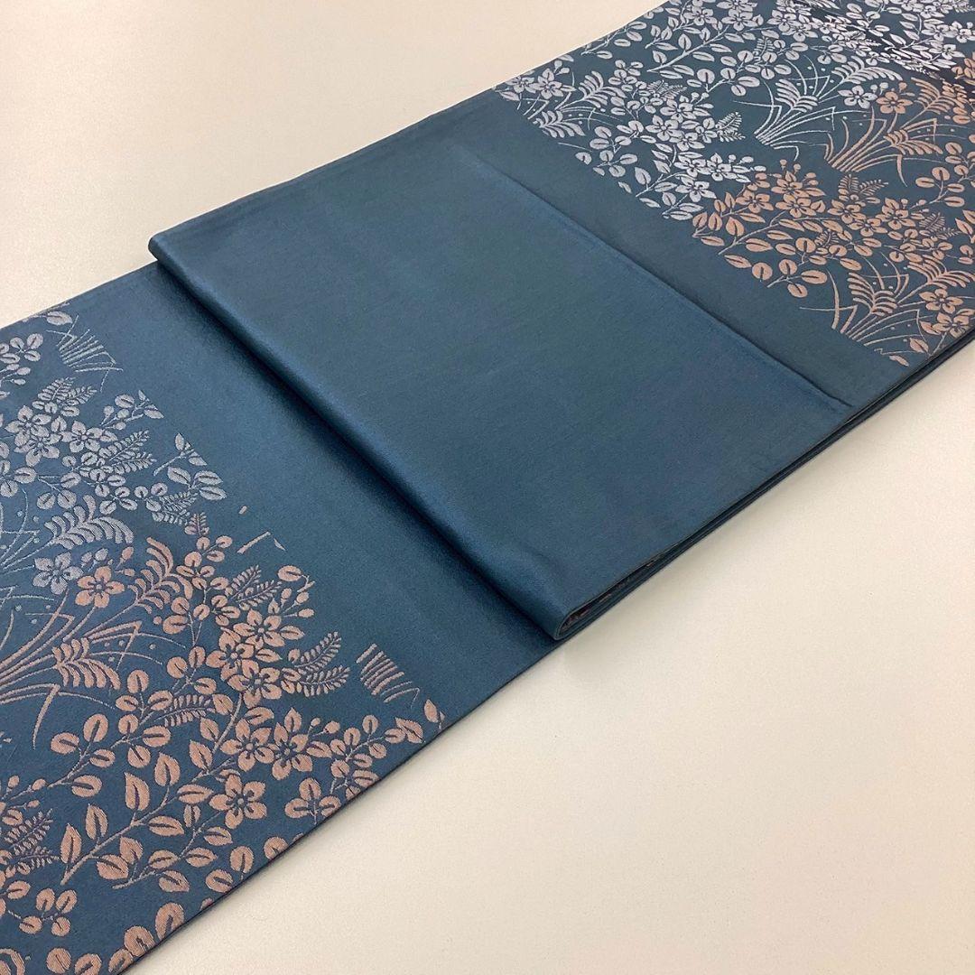 4982# Japanese Vintage Fukuro Obi Belt Kimono Fabric Silk Traditional Untailored