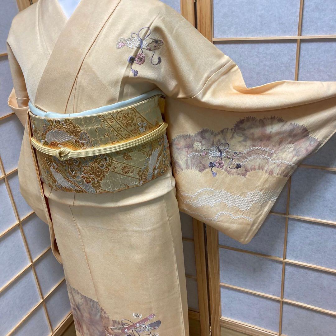 1717# Japanese Kimono Vintage Womens Silk Fabric Robe Kimono only sold Shibori