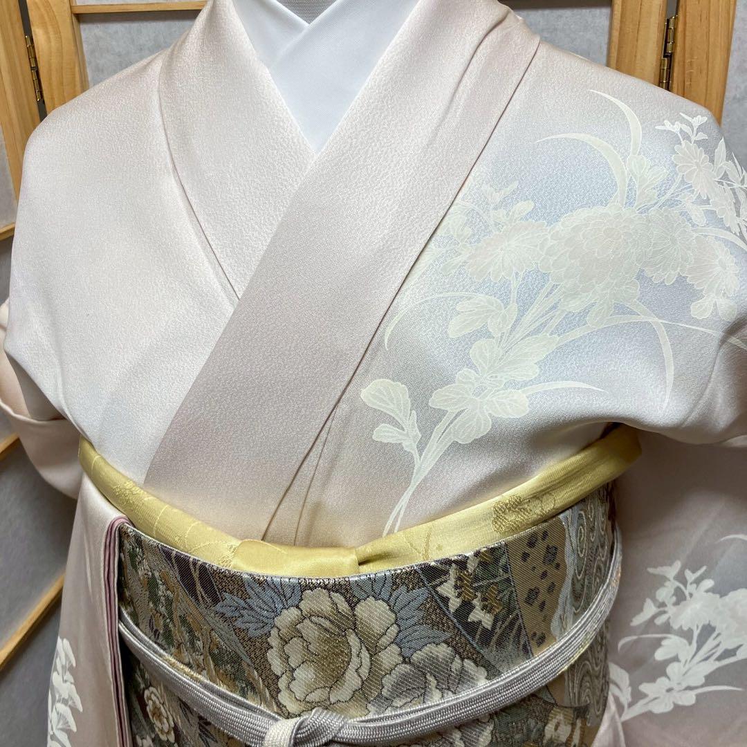 4394# Japanese Kimono Vintage Womens Silk Fabric Robe Kimono only sold